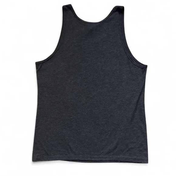 NEW Threadless Bella+Canvas Heather Grey Wolf Forest Graphic Tank — MEDIUM - Picture 4 of 4